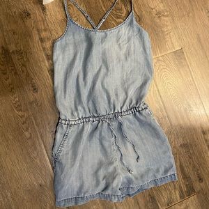 GAP chambray shorts romper